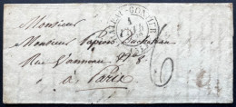 MARQUE POSTALE CHATEAU GONTIER POUR PARIS / 1832 / LAC / TAXE 6 - 1801-1848: Precursors XIX