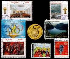 0005F-COLOMBIA-2004- USED STAMPS LOT - ENCLOSED VERY RARE WOMENS CITIZENS RIGHTS - Colombia