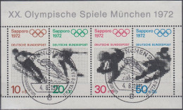 Deutschland Block 06 - Olympische Spiele 1972 - Sapporo Und München - Gebruikt