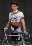 Velo - Cyclisme - Coureur  Cycliste Francais Thierry Barrault - Team Miko Carlos - 1986 - Cycling