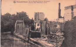 DENDERMONDE - TERMONDE - Les Ruines De Termonde - Rue De Bruxelles - Canal De Rommelaer - Dendermonde
