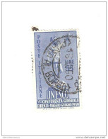 100063) 5ª Conf. Generale Dell'U.N.E.S.C.O. A Firenze 55 Lire Usato La Vendita E Riferita A 1 Solo Francobollo A Caso - 1946-60: Used