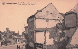 DENDERMONDE - TERMONDE - Les Ruines De Termonde - Rue Des Tours Et Marché Au Lin - Dendermonde