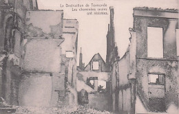 DENDERMONDE - TERMONDE - Les Ruines De Termonde - Les Cheminées Seules Ont Resistées - Dendermonde