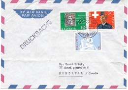 Lettre Par Avion Départ De Suisse Pour Le Canada Montréal - Other & Unclassified