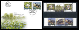 Serbia 2024. EUROPA, Underwater Fauna And Flora, Water Lily, Turtle, FDC + Middle Row, MNH - Andere & Zonder Classificatie