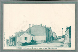 CPA - (69) COURS - Aspect Du Carrefour Grande Rue Et Rue De La République En 1900 - Cours-la-Ville