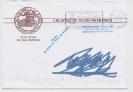 Enveloppe Monaco 2002 Archives Palais Princier Franchise Postale Expositions Philatéliques Internationales 2002 - Postmarks