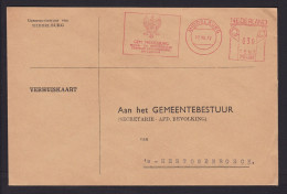 Netherlands: Cover, 1972, Meter Cancel, Municipality Of Middelburg, Heraldry, Slogan (traces Of Use) - Covers & Documents