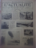 L'Actualité N°616 Train Suspendu Chalant Auto Dirigeable Bouin Meeting Avion Coanda Reims Chemin De Fer Afrique Modes - 1900 - 1949