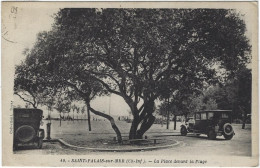 SAINT PALAIS SUR MER  LA PLACE  VOITURE   ANCIENNE - Saint-Palais-sur-Mer