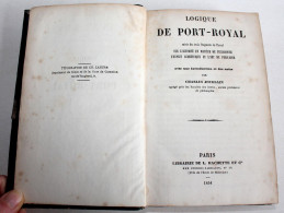 LOGIQUE DE PORT ROYAL, 3 FRAGMENT DE PASCAL PHILOSOPHIE + INTRO De JOURDAIN 1854, LIVRE ANCIEN XIXe SIECLE (2204.63) - Psicología/Filosofía