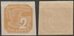 084/ Pof. NV 1, Yellow Gum - Unused Stamps