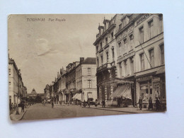 Carte Postale Ancienne  Tournai Rue Royale - Doornik