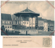 Braine-le-Comte Le Kiosque De La Grand'Place, 1912 Timbre 1c TTB-CPA Vintage - Braine-le-Comte