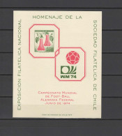 Chile 1974 Football Soccer World Cup Vignette MNH - 1974 – Allemagne Fédérale