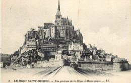 CPA France Le Mont Saint Michel Digue A Maree Haute - Other & Unclassified