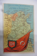 Chromo Kiwi - Les Colonies Françaises - L'Union Française - La Tunisie - Carte.   Format 9,8 X 7,4 Cm.   Occasion, Très - Thee & Koffie