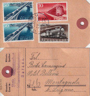 Paketadresse  "Schlosserei/Velohandlung Camenzind, Gersau" - Montagnola         1947 - Cartas & Documentos