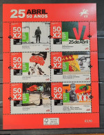 2024 - Portugal - MNH - 50 Year Since The 25th Of April Revolution - Block Of 6 Stamps (100% Recycled Paper) - Ungebraucht