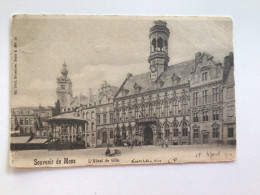 Carte Postale Ancienne (1901) Mons L’Hôtel De Ville - Mons