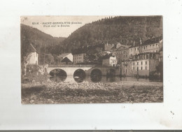 SAINT HIPPOLYTE (DOUBS) 9316 PONT SUR LE DOUBS 1931 - Saint Hippolyte