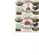 LOT DE 2 CARTES POSTALES FANTAISIES DIFFERENTES  - JEUX OLYMPIQUES 1924 - - - Olympic Games