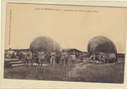 Camp De Sissonne (Aisne) - Gonflement Des Ballons Contre Avions - Aeronaves