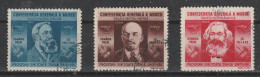 1945 - Confédération Générale Du Travail Mi No 861/863 - Usati