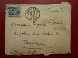 LF1 - Cachet Mustapha Alger Sur Lettre De 1899 - Type Sage YT 90 - 1877-1920: Période Semi Moderne