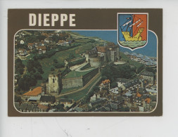 Dieppe - La Côte Normande (cp Vierge N°141 Artaud) Aérienne Sur La Vielle Blason - Dieppe