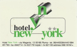 SCHEDA PER CAMERE ALBERGO  (CZ2027 - Cartas De Hotels