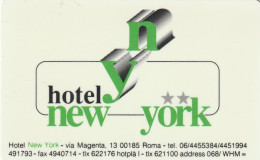 SCHEDA PER CAMERE ALBERGO  (CZ2009 - Hotel Keycards