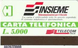 PREPAID PHONE CARD USI SPECIALI INSIEME L.5000  (CZ2013 - Special Uses