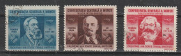 1945 - Confédération Générale Du Travail Mi No 861/863 - Usado