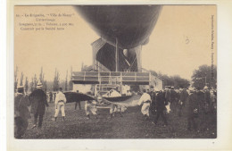 Le Dirigeable "Ville De Nancy" - L'atterrissage - Longueur 55 M., Volume 3300 Mc. - Construit Par La Société Astra - Aeronaves