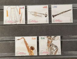 2024 - Portugal - MNH - Music Instruments Of Civil Bands - 3rd Group - 5 Stamps - Unused Stamps