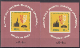 ⁕ Poland / Polska 1963 ⁕ Basketball Championships, Sports Mi.1424 ⁕ 2v MNH Block 30 - Neufs