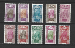 GUINEE   1927-33   Y.T. N° 107  à  114  Complet  NEUF* - Unused Stamps