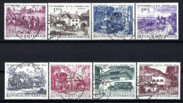 ÖSTERREICH Komplettsatz ANK-Nr. 1186 - 1193 Weltpostkongress UPU Gestempelt (2) - Siehe Bild - Used Stamps