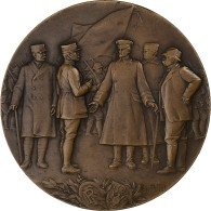 France, Médaille, Hommage Au Général Pershing, 1918, Bronze, Pillet, SPL - Otros & Sin Clasificación