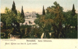 Jerusalem - Garten Gethsemane - Württ. Pilgerfahrt 1904 - Palestine