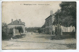 AUBE CPA Ecrite En 1917 * MESGRIGNY Avenue De La Gare * Martin & Vve Grillat Editeur - Otros & Sin Clasificación