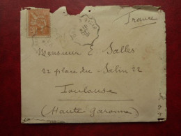 LF1 - Cachet Convoyeur Oran à Alger Sur Lettre De 1901 - Type Mouchon YT 117 - 1877-1920: Semi-Moderne