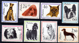 ⁕ Poland / Polska 1963 ⁕ Pedigree Dogs Mi.1374 - 1381 ⁕ 8v MNH ( Missing Mi.1382 ) - Neufs