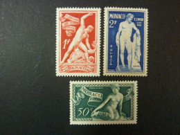 MONACO, Année 1948, YT N° 314-315-316 Neufs MH - Nuovi