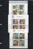 Portugal. Europa 1978, 1979 Y 1980. - Blocks & Sheetlets