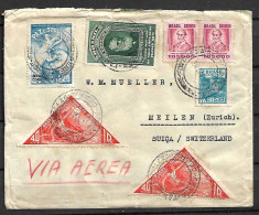 BRAZIL STAMPS. 1947 COVER TO SWITZERLAND - Lettres & Documents