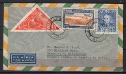 BRAZIL STAMPS. 1947 COVER TO USA - Brieven En Documenten