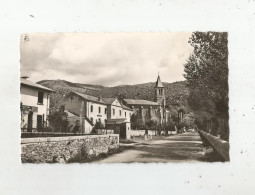 ANGOUSTRINE (P O) LA ROUTE NATIONALE L'EGLISE ET SON CLOCHER - Sonstige & Ohne Zuordnung